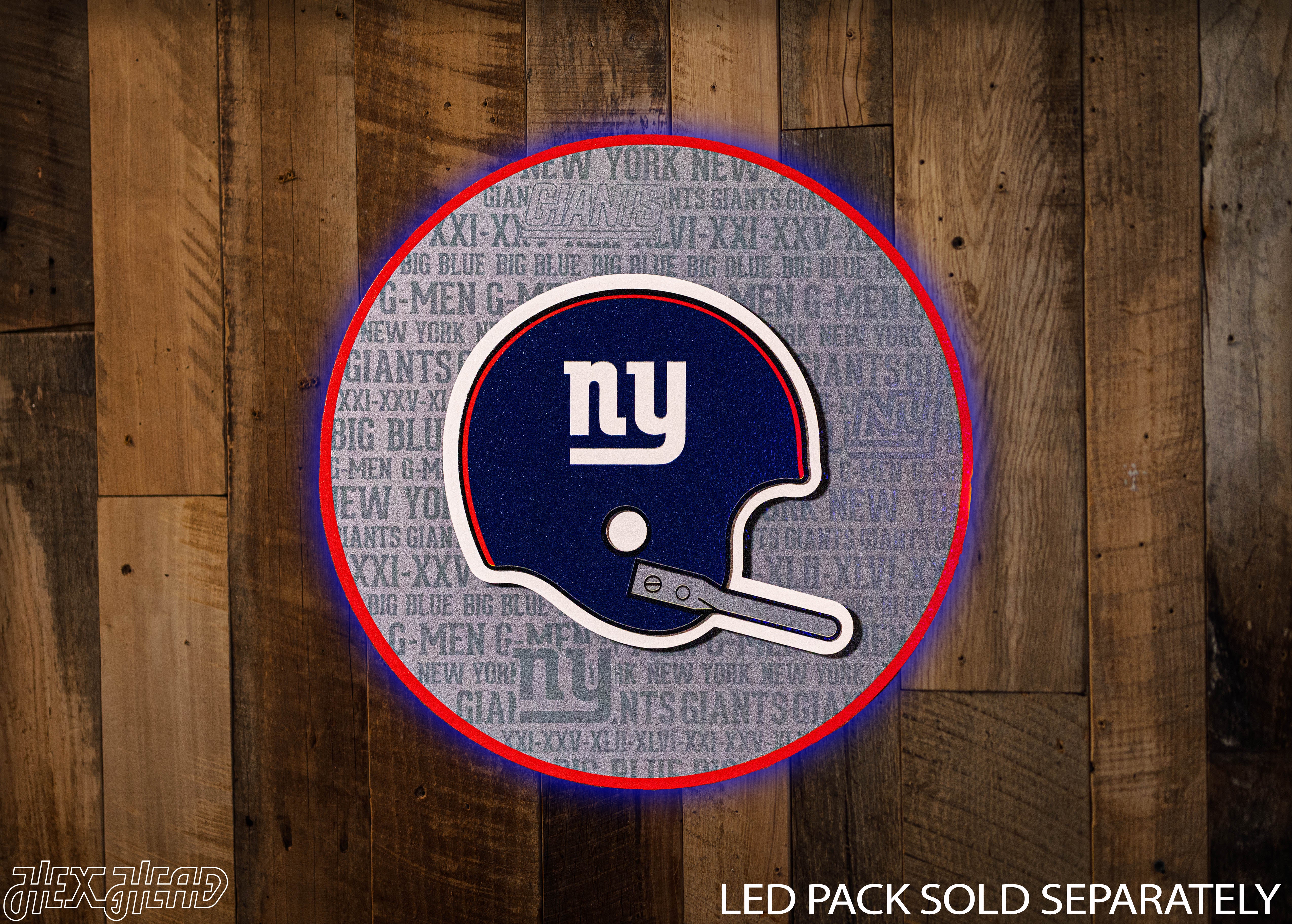 New York Giants CRAFT SERIES 3D Vintage Metal Wall Art