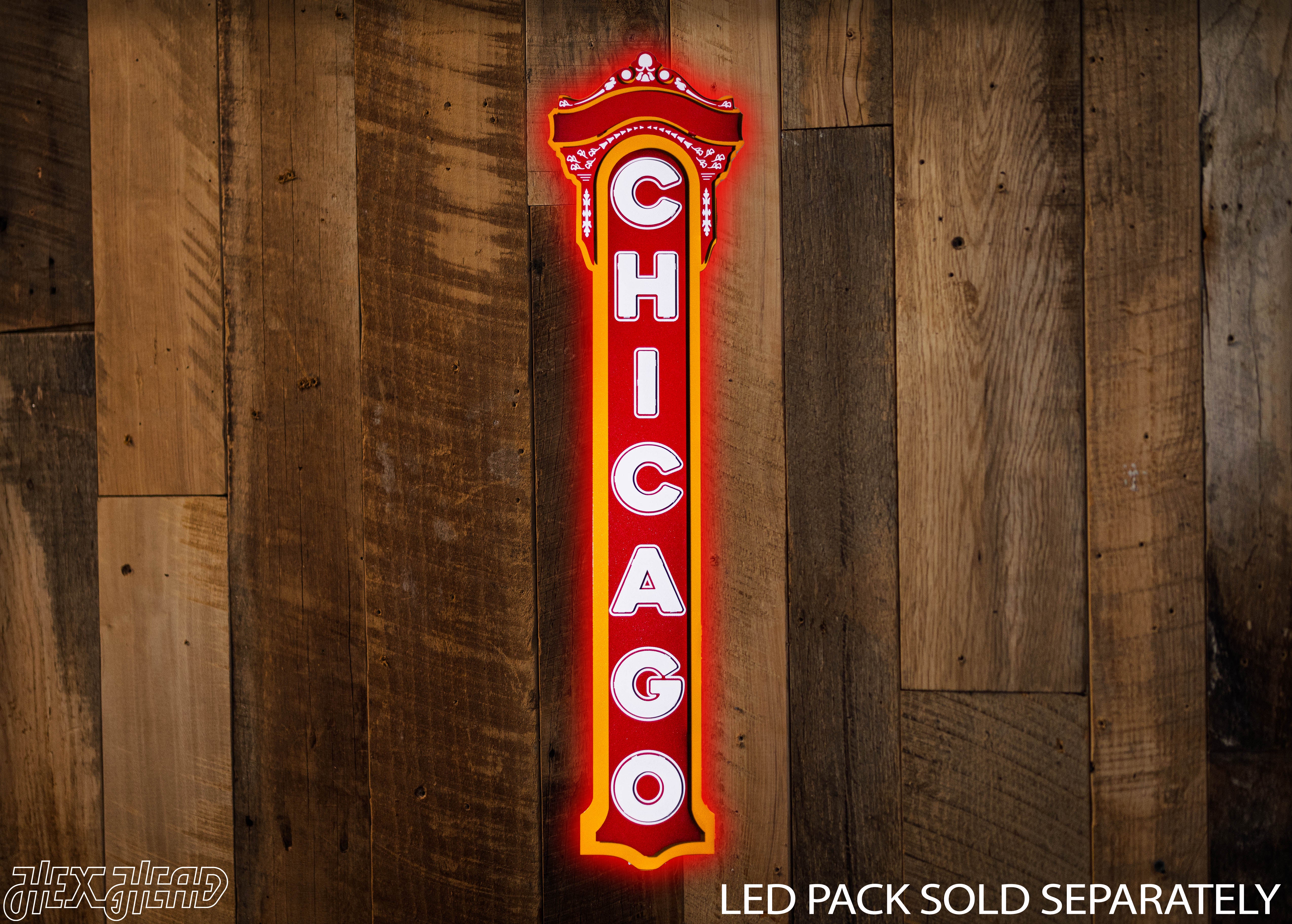 Chicago Theater 3D Vintage Metal Wall Art