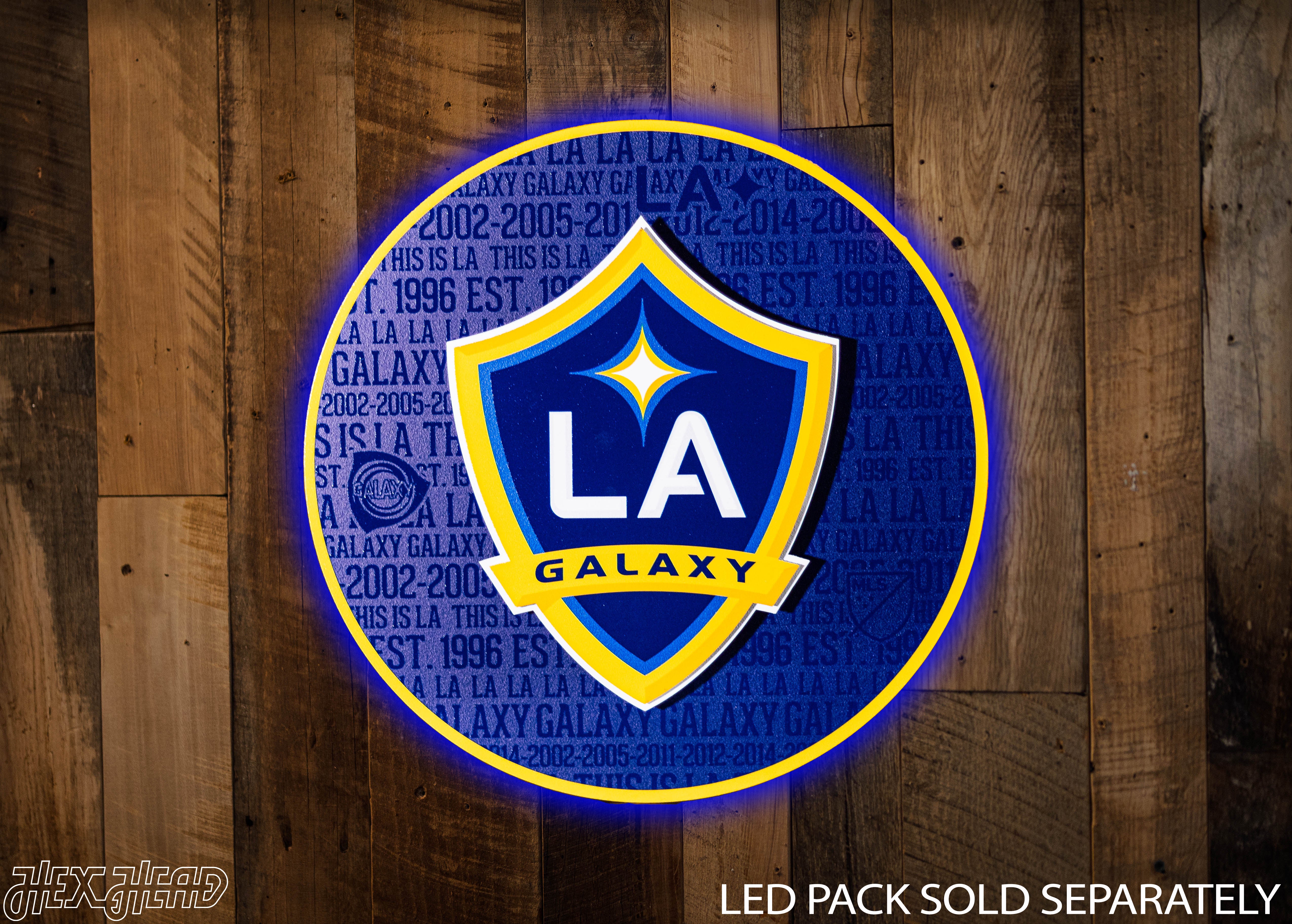 CLOSE OUT - LA Galaxy CRAFT SERIES 3D Embossed Metal Wall Art