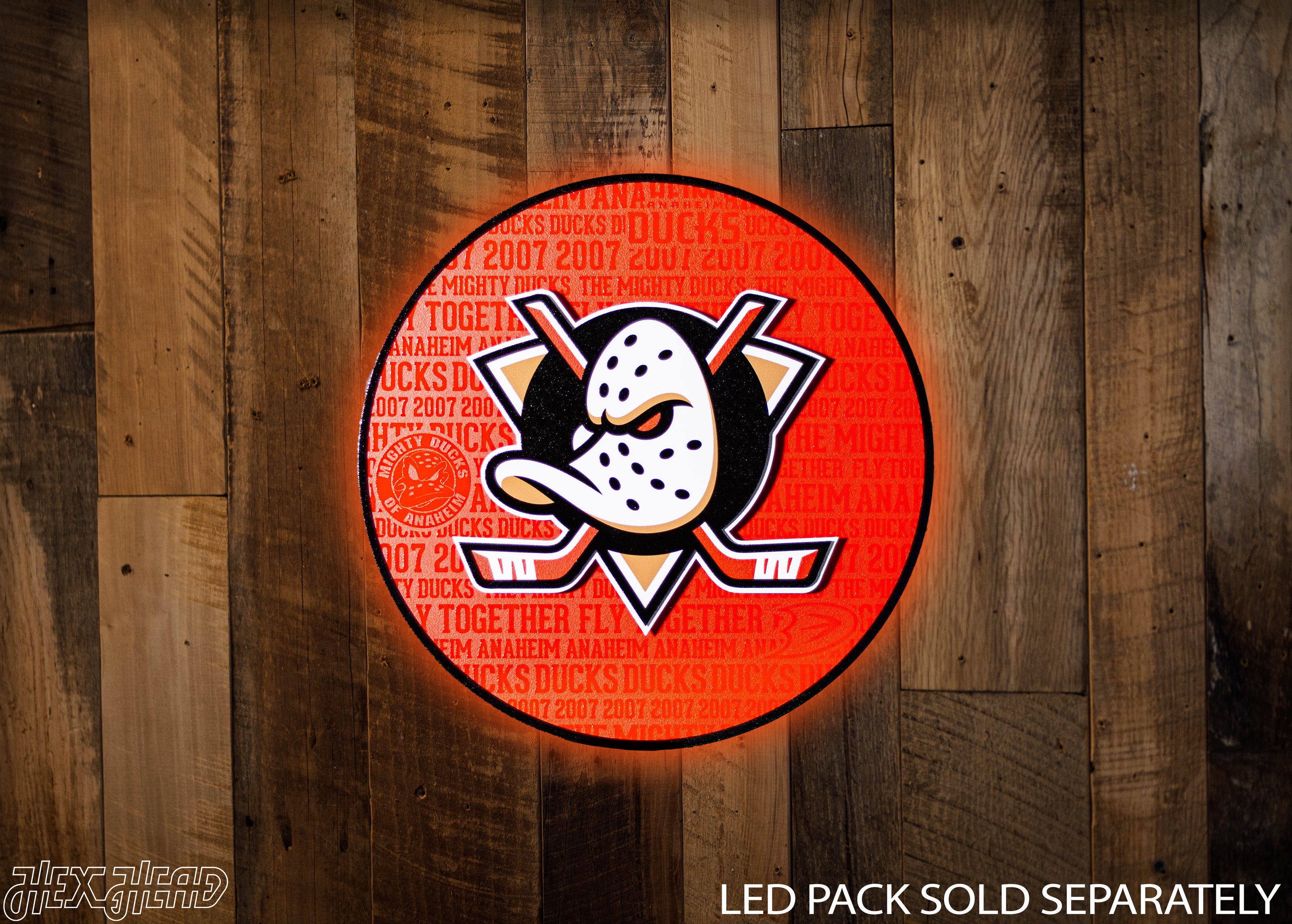 Anaheim Ducks CRAFT SERIES 3D Embossed Metal Wall Art