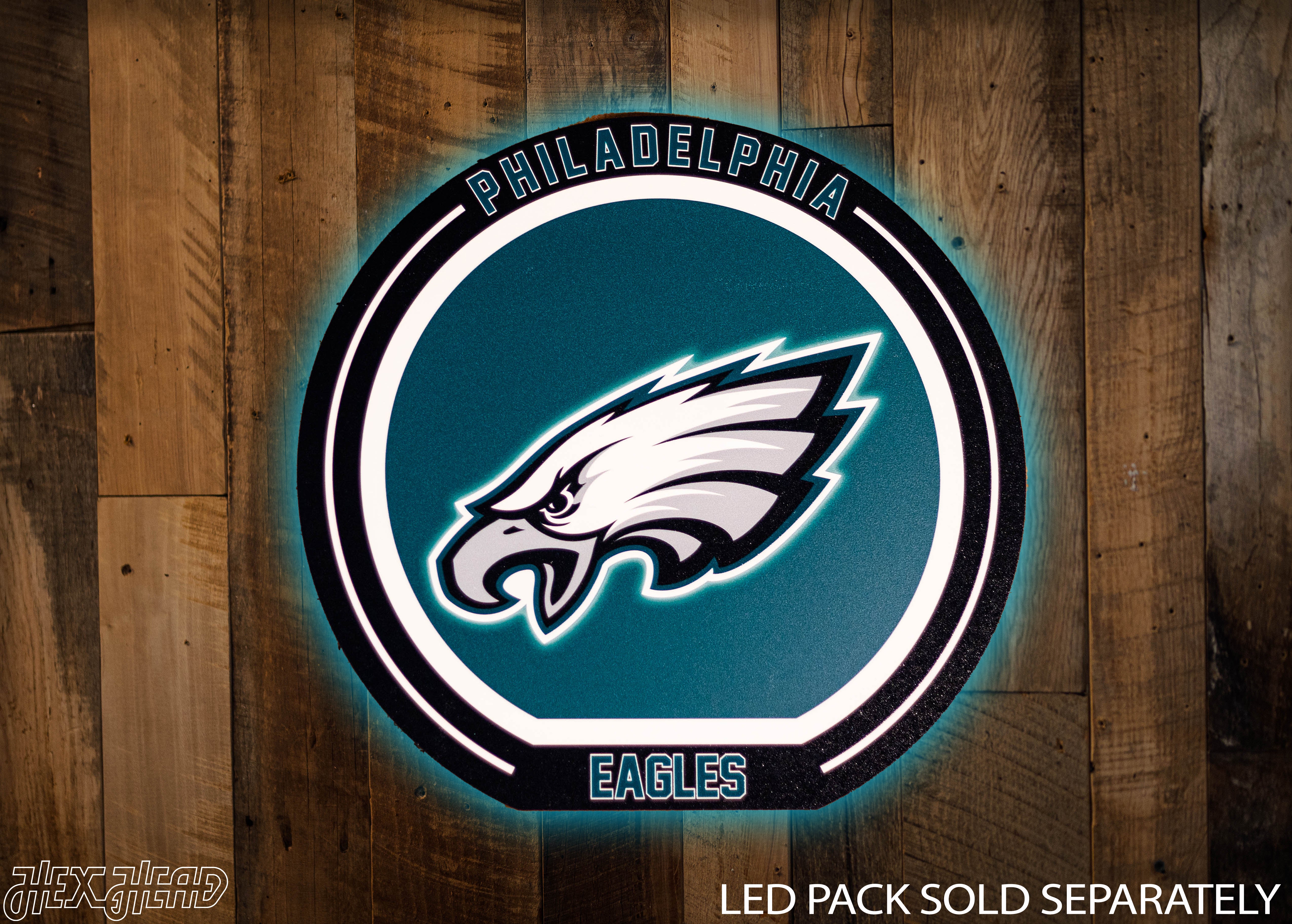 VARSITY Collection- SINGLE Layer Philadelphia Eagles Metal Wall Art