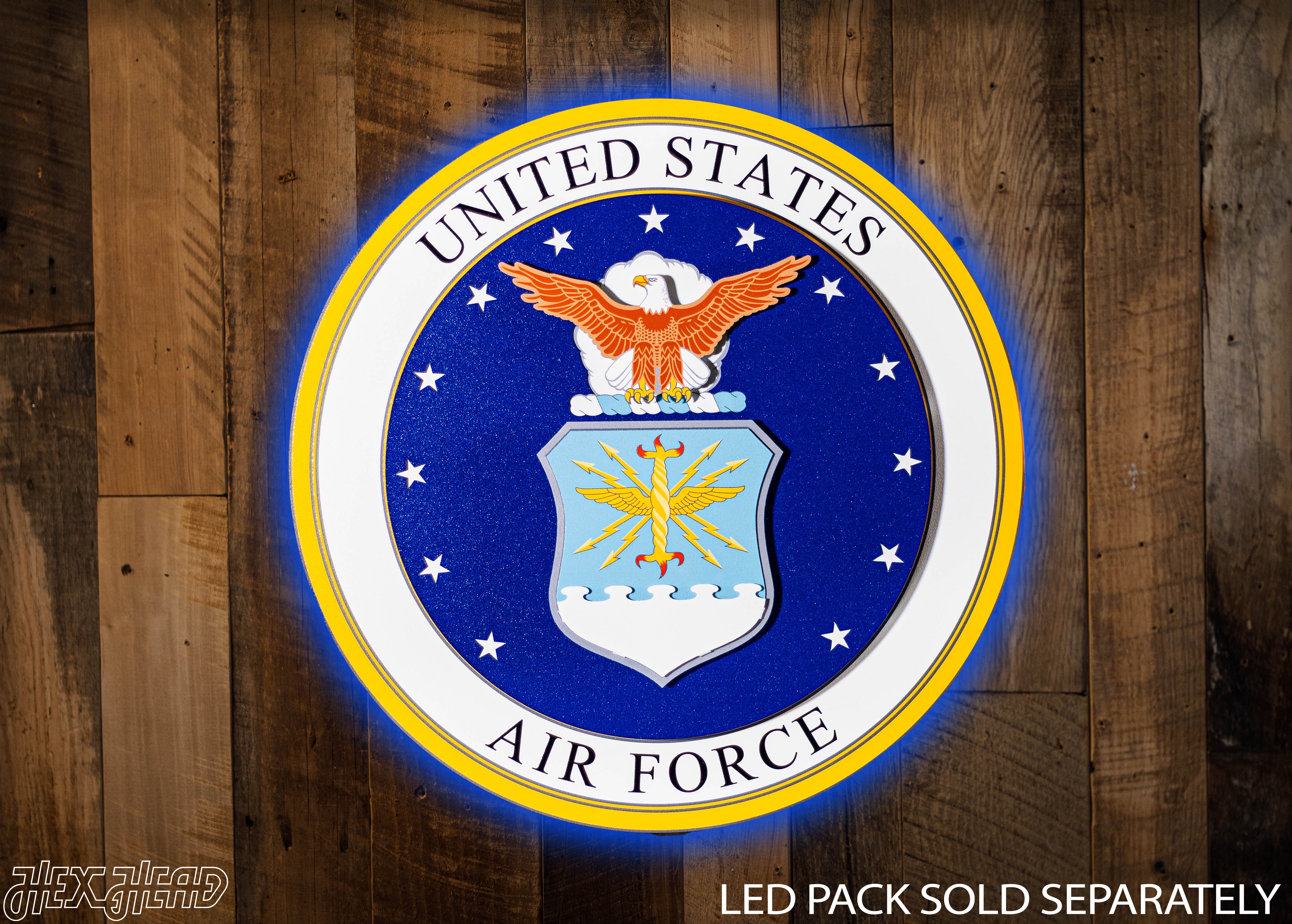 United States Air Force 3D Vintage Metal Wall Art