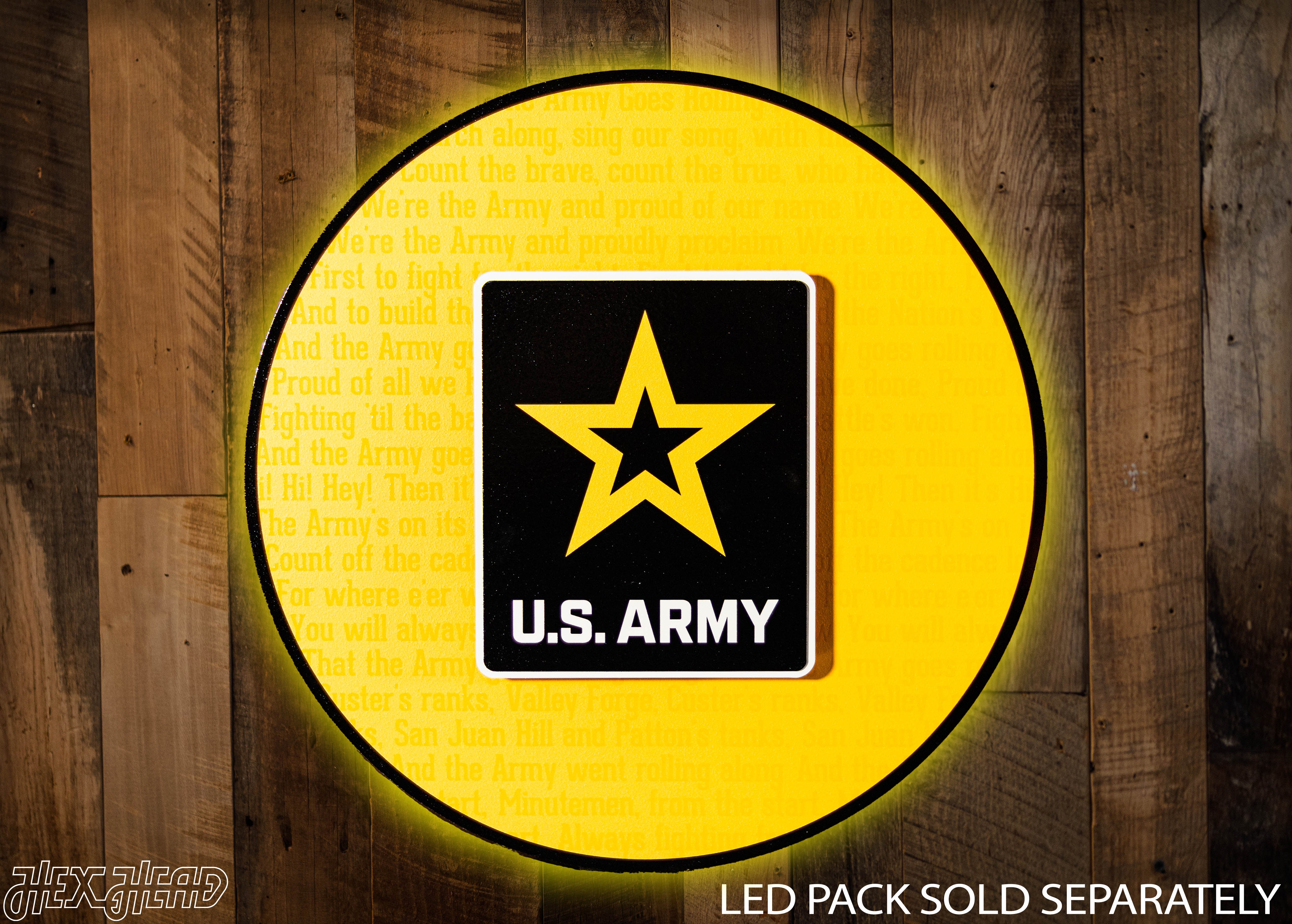 United States Army CRAFT SERIES 3D Embossed Metal Wall Art