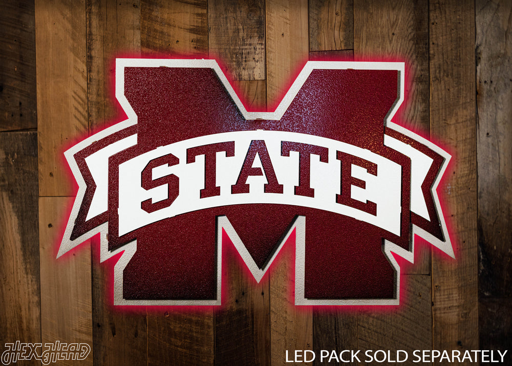 Mississippi State "M State" 3D Metal Wall Art