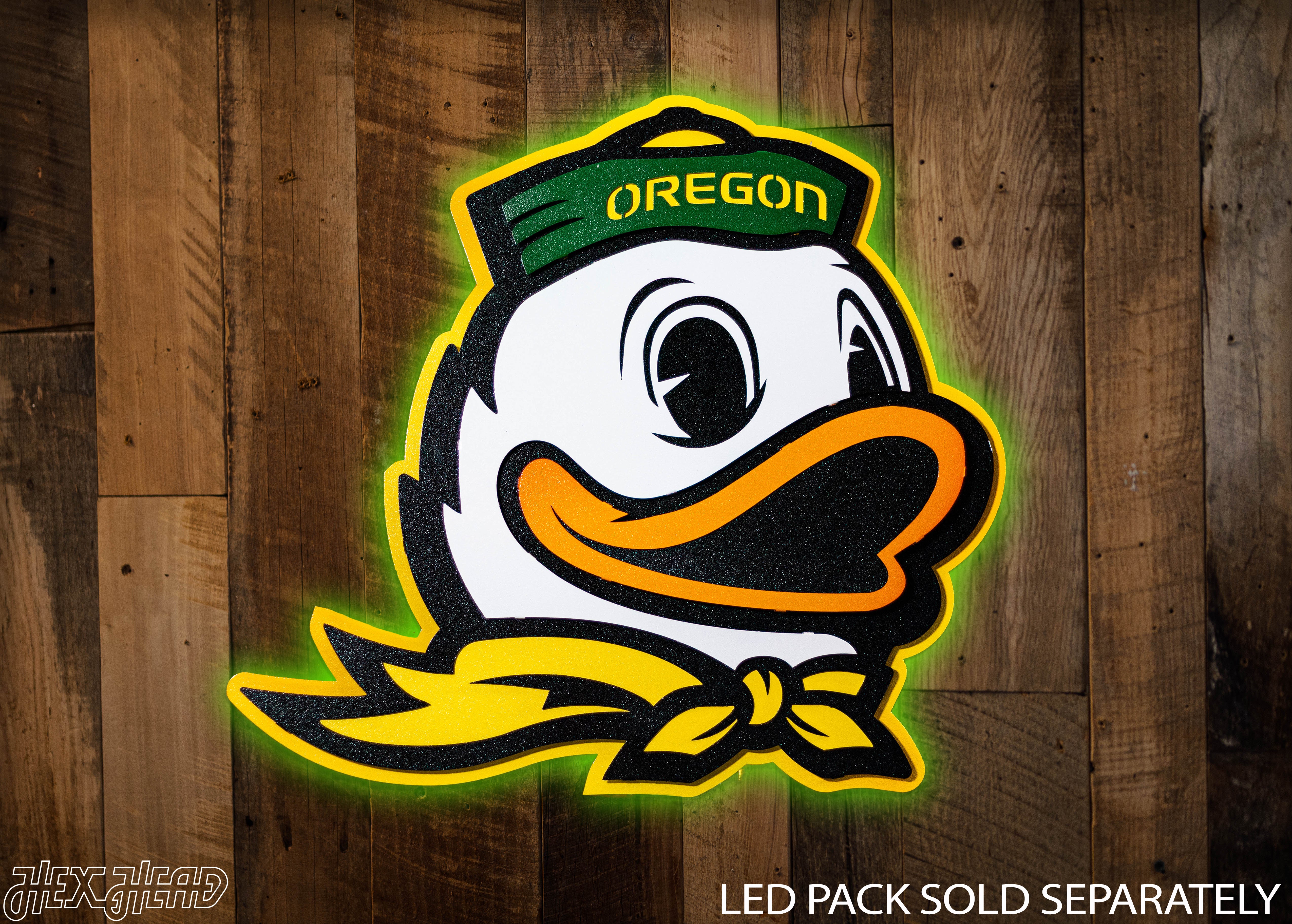 Oregon Ducks 3D Vintage Metal Wall Art