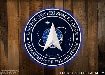 United States Space Force Seal 3D Vintage Metal Wall Art