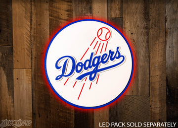 Los Angeles Dodgers Crest 3D Metal Artwork
