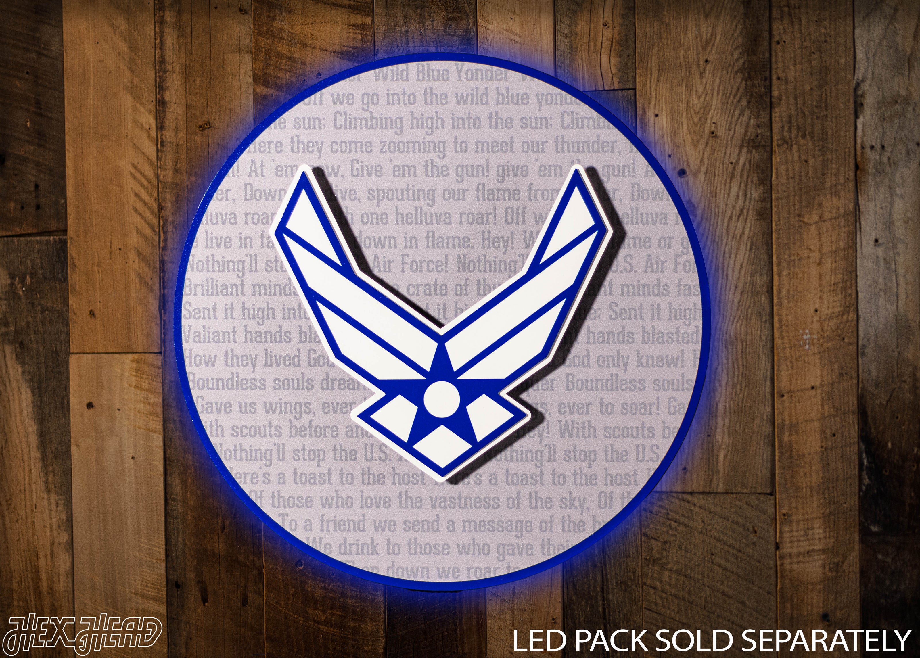 United States Air Force CRAFT SERIES 3D Embossed Metal Wall Art