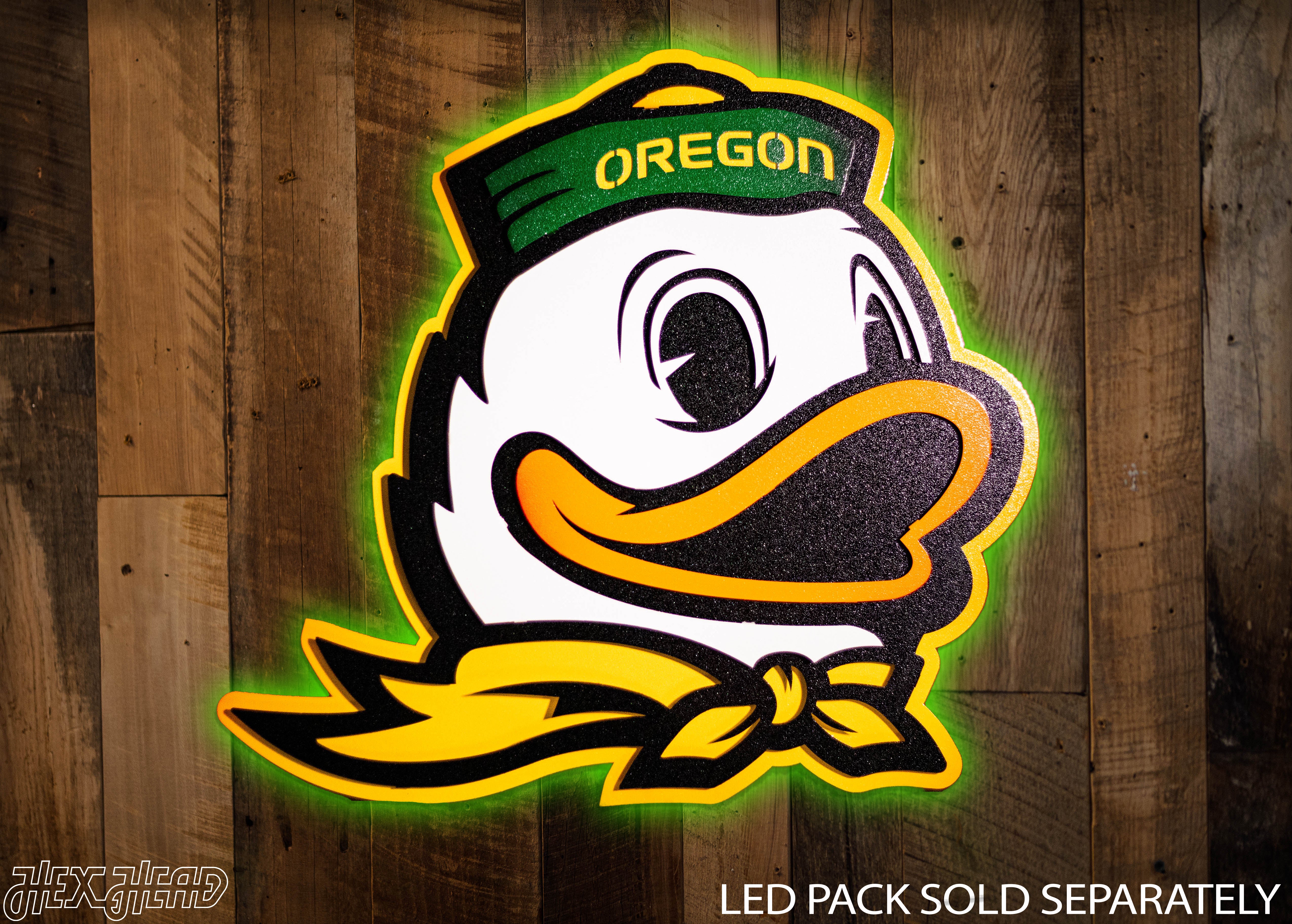 Oregon Ducks 3D Vintage Metal Wall Art