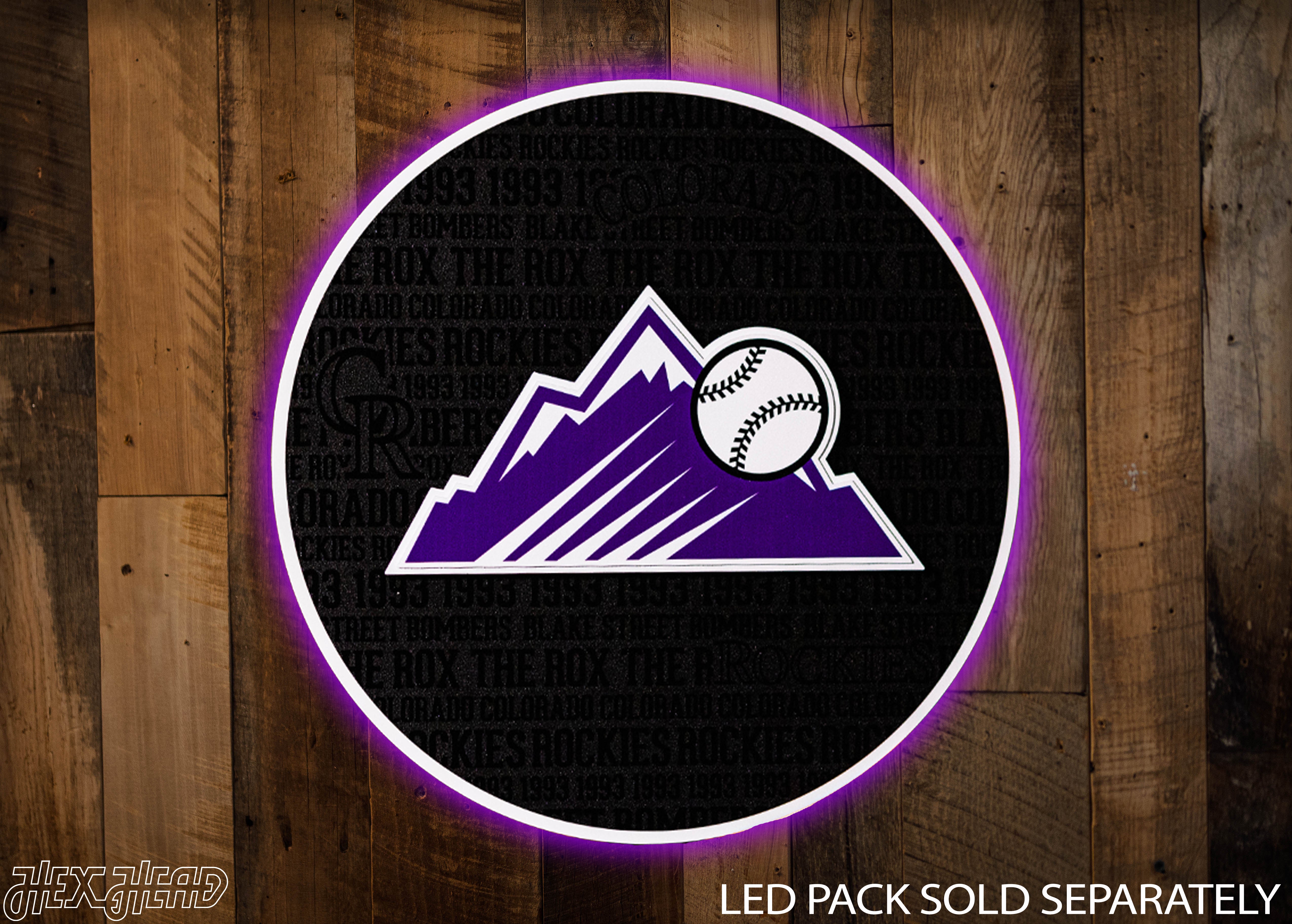 Colorado Rockies CRAFT SERIES 3D Embossed Metal Wall Art