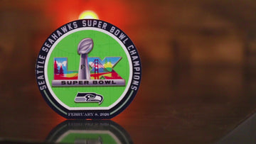 Seattle Seahawks Super Bowl LX "Double Play" On the Shelf or on the Wall Art