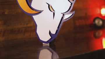 Los Angeles Rams "RAM" Mascot 3D Vintage Metal Wall Art