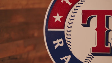 Texas Rangers Crest 3D Metal Wall Art