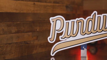 Purdue Boilermakers Script 3D Metal Wall Art