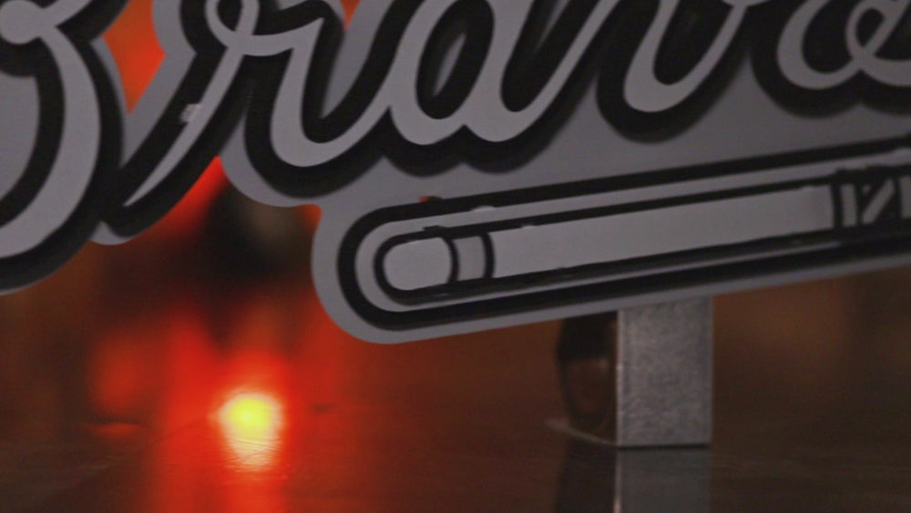 MONOCHROME - Atlanta Braves Tomahawk 3D Metal Wall Art