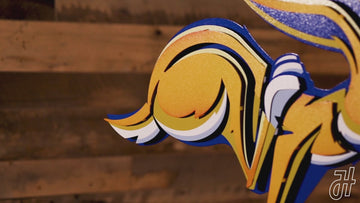 South Dakota State "JACKRABBIT" 3D Vintage Metal Wall Art