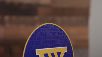 Golden State Warriors CRAFT SERIES 3D Embossed Metal Wall Art