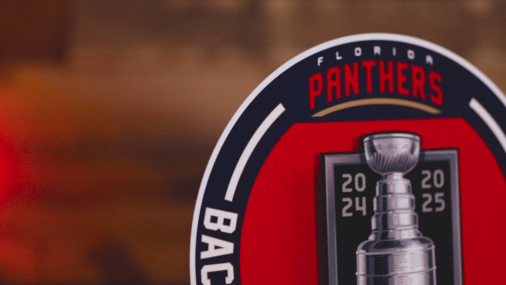 Florida Panthers Back to Back 2025 Stanley Cup Champions 3D Metal Wall Art