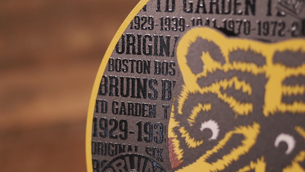 Boston Bruins CRAFT SERIES 3D Embossed Metal Wall Art