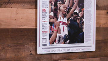 Detroit Free Press Pistons 2004 NBA FINALS Front Page - JUNE 16, 2004