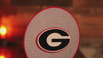 Georgia Bulldogs "G" CRAFT SERIES 3D Embossed Metal Wall Art