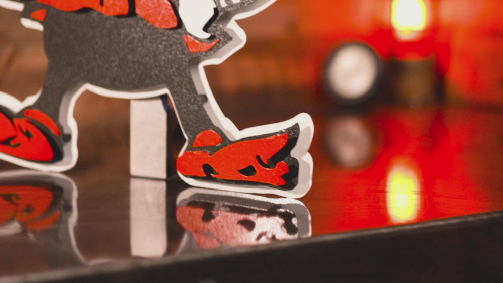 Cleveland Browns "Brownie" 3D Vintage Metal Wall Art