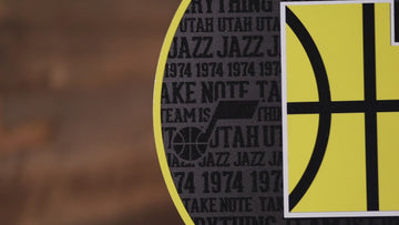 Utah Jazz CRAFT SERIES 3D Embossed Metal Wall Art