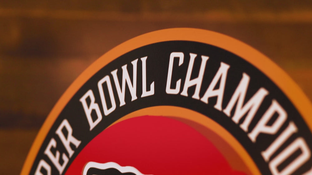 Kansas City Chiefs  DYNASTY- SUPER BOWL Wins w/ Replaceable Icon Plate  3D Vintage Metal Wall Art