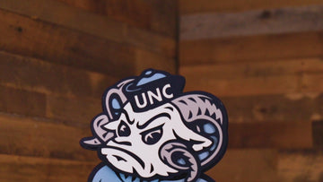North Carolina Tar Heels "Rameses" 3D Vintage Metal Wall Art