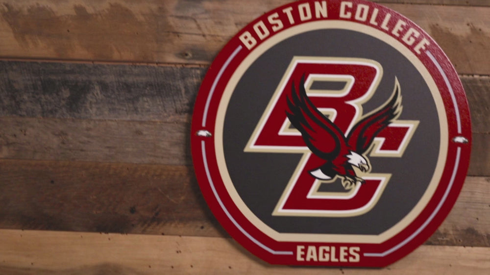 VARSITY Collection- SINGLE Layer Boston College Eagles Metal Wall Art