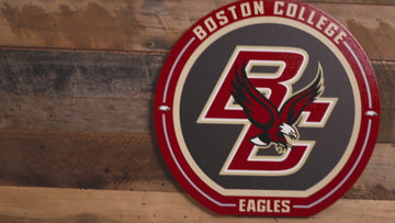 VARSITY Collection- SINGLE Layer Boston College Eagles Metal Wall Art