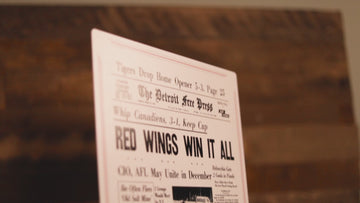 Detroit Free Press Red Wings 1955 Stanley Cup Front Page - APRIL 15, 1955