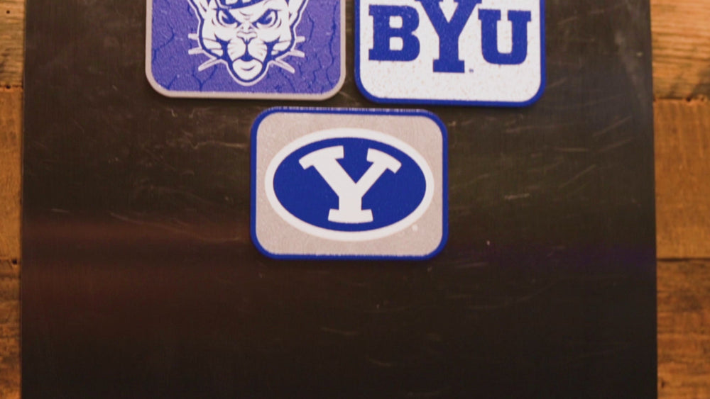 Brigham Young Cougars BYU - SET of 3 Magnets