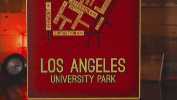 Los Angeles, University Park School Street Poster Single Layer Metal Wall Art