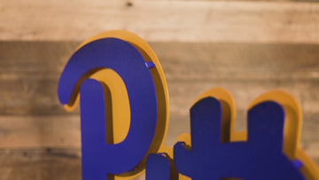 Pittsburgh "Pitt" Script 3D Metal Wall Art