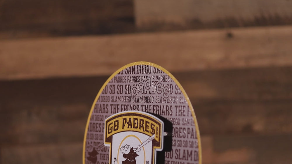 San Diego Padres CRAFT SERIES 3D Embossed Metal Wall Art