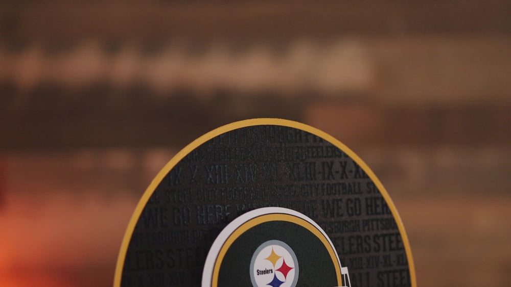 Pittsburgh Steelers CRAFT SERIES 3D Embossed Metal Wall Art