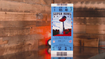 New York Giants Personalized Super Bowl XLII Ticket Stub Single Layer Metal Wall Art
