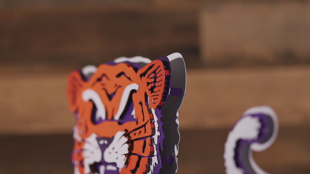 Vintage Vault Clemson Tigers "1955" 3D Vintage Metal Wall Art