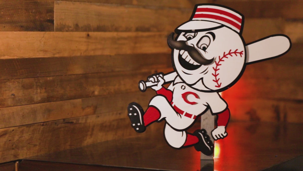 Cincinnati Reds Mr. Red 3D Metal Wall Art