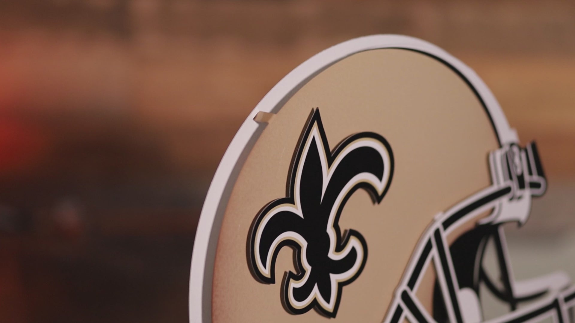 New Orleans Saints LED Wall Helmet