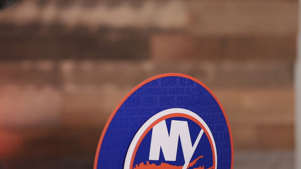 New York Islanders CRAFT SERIES 3D Embossed Metal Wall Art
