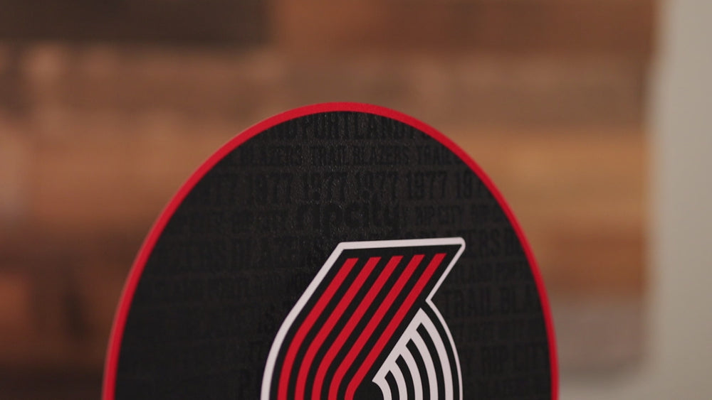 Portland Trail Blazers CRAFT SERIES 3D Embossed Metal Wall Art