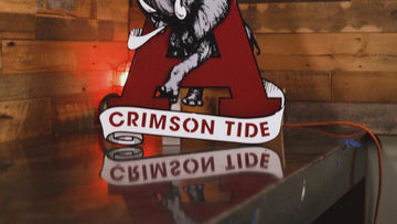 Alabama Crimson Tide VAULT "Elephant thru A" 3D Metal Wall Art