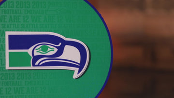 Seattle Seahawks CRAFT SERIES 3D Embossed Metal Wall Art