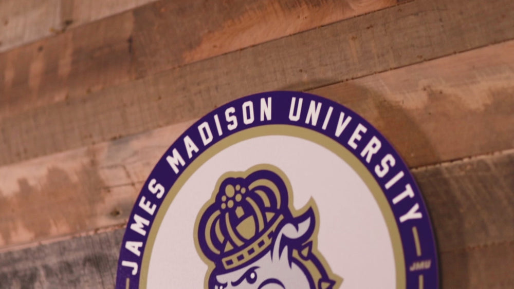 VARSITY Collection- SINGLE Layer James Madison Dukes Metal Wall Art