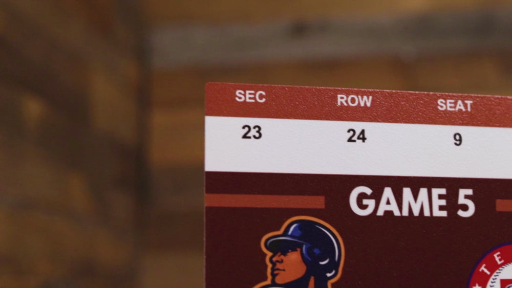 San Francisco Giants 2010 World Series Ticket Stub Single Layer Metal Wall Art