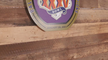 VARSITY Collection- Single Layer Baltimore Ravens Super Bowl XXXV  Metal Wall Art
