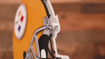 Pittsburgh Steelers BLITZ Collection - 8 Layer Alternate Helmet 3D Vintage Metal Wall Art