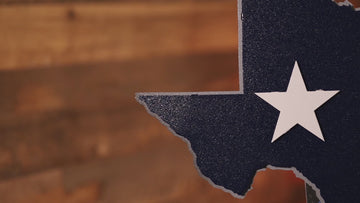 Lone Star State of Texas Flag 3D Vintage Metal Wall Art